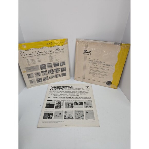 Lawrence Welk Dot Records 75 Years Last Date Calcutta! Lot of 3 Albums - Picture 9 of 9